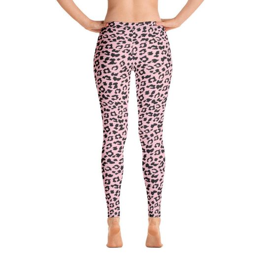 Leopard Print Leggings, Sports Yoga Leggings