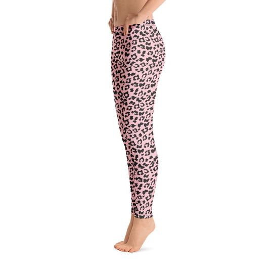 Leopard Print Leggings, Sports Yoga Leggings