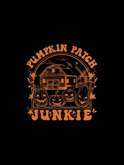 Halloween Pumpkin Patch Junkie Jack O lantern graphic Sweat iPhone Case