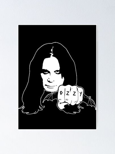 Vintage ozzy gothic Poster