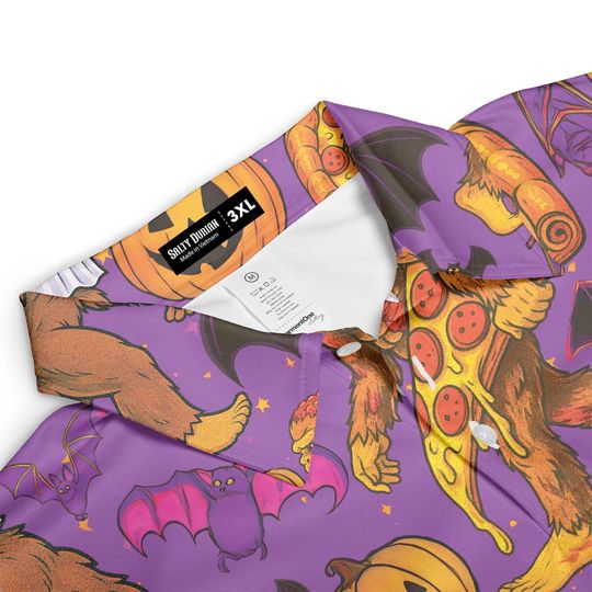 Halloween Bigfoot Men's Polo Shirt, Performance Golf Shirt