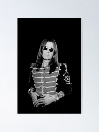 Ozzy Osbourne RIP Poster - Rock Legend Tribute Wall Art Print