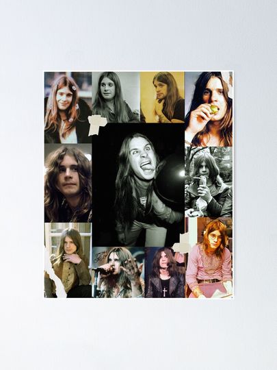 Young Ozzy osbourne poster Poster