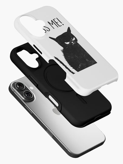 Black Cat Kiss Me Funny Cat Halloween iPhone Case