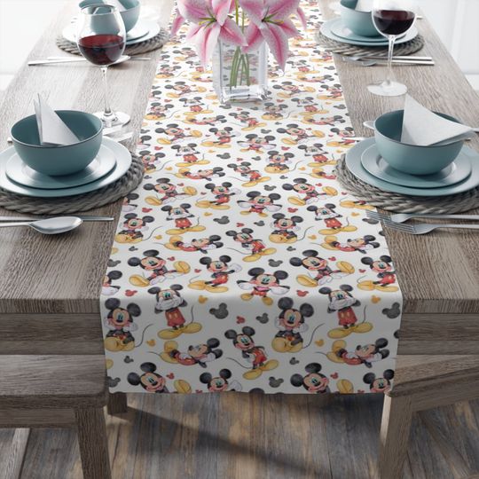 Disney Mickey Mouse Table Runner for Kitchen & Dining Decor