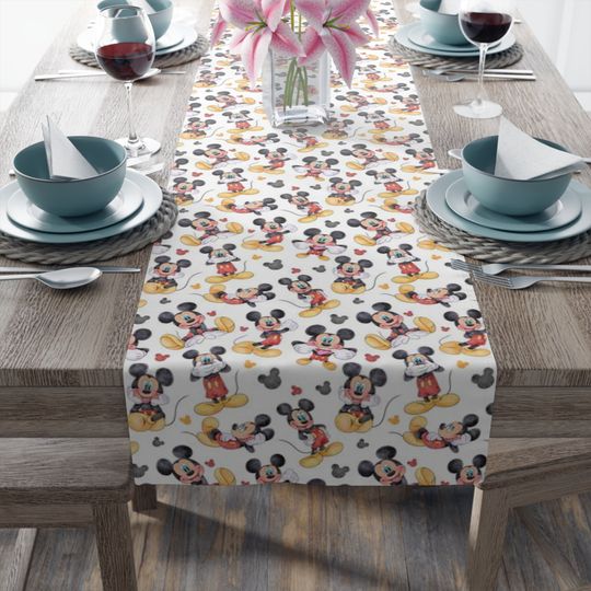 Disney Mickey Mouse Table Runner for Kitchen & Dining Decor