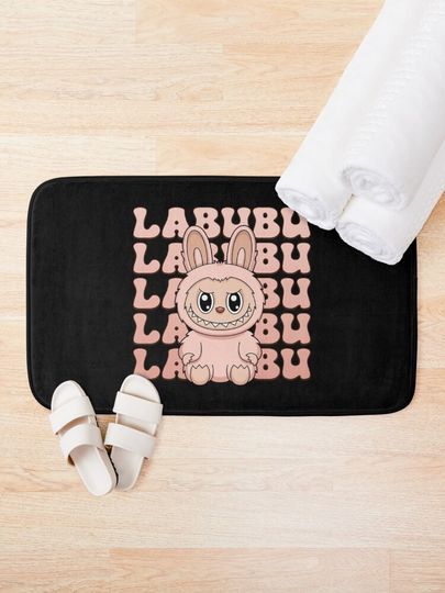 Labubu Lychee Berry Bath Mat, For Bathroom, For Kitchen