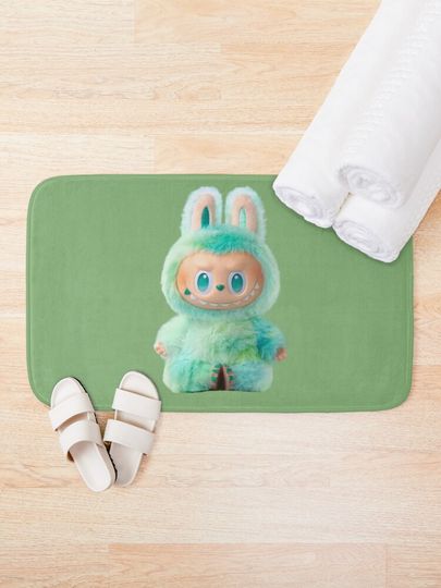 Cute Labubu Bath Mat, For Bathroom, For Kitchen