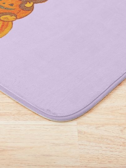 Pumpkin Labubu Bath Mat, For Bathroom, For Kitchen