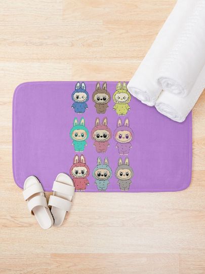 Labubu Bath Mat, For Bathroom, For Kitchen