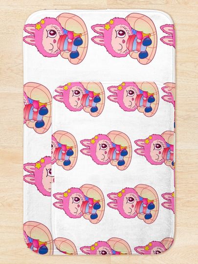 Labubu - The Monster exciting Macarons Vinyl Face  Bath Mat, For Bathroom, For Kitchen