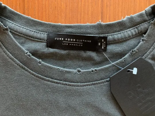 Junk Food Clothing The Simpsons Mens T-Shirt Medium Grey Bart Devil Retro