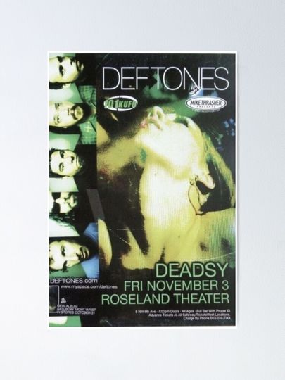 Deftone Shoegaze Nu metal Promo Poster