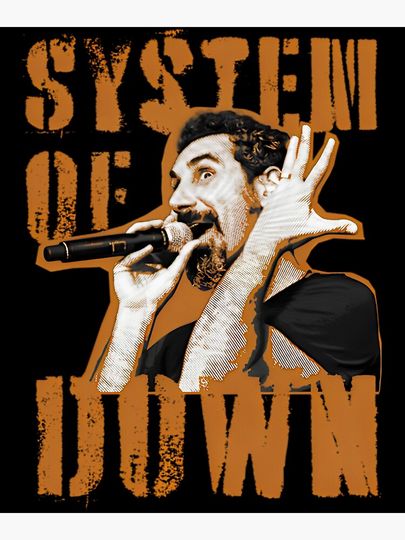 SYSTEM OF DOWN Poster – Rock Band Wall Art Print
