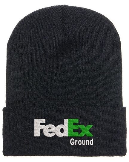 FedEx Ground Green Embroidered Knit Beanie