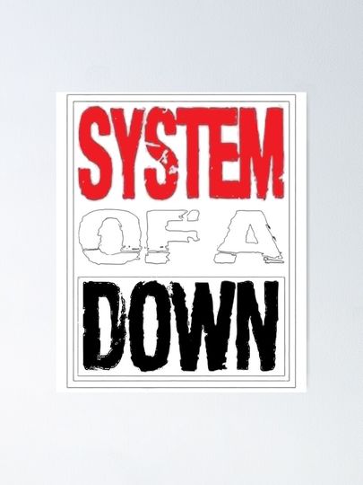 Green Logo Poster – SYSTEM OF DOWN Rock Band Wall Print