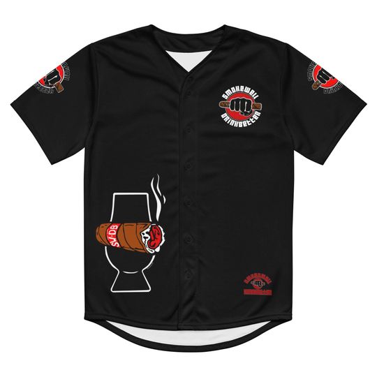 SWDB Logo Black Baseball Jersey, Gift for Fan