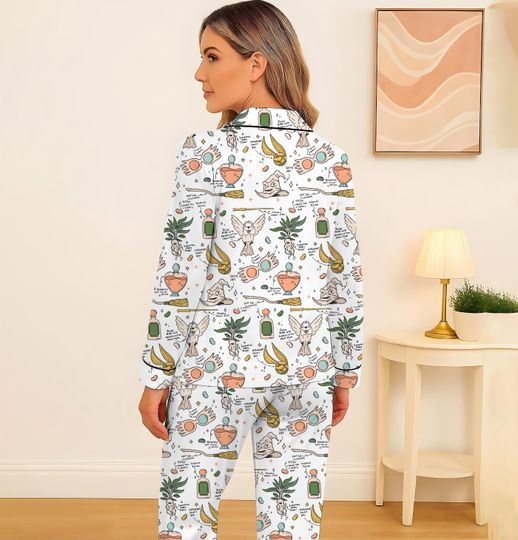 Halloween HP Movie Pajama Set, Wizard Movie Nightwear, Magic Kingdom Sleepwear for Witch Fans