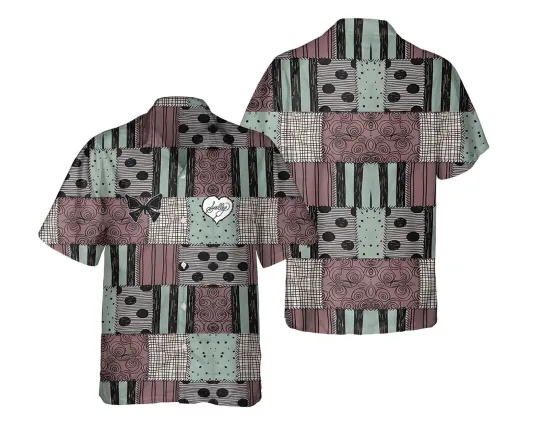 Nightmare Before Xmas Sally's Patchwork Costume Halloween Hawaiian Shirt