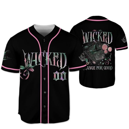 Custom Wicked Jersey Shirt, Elphaba and Glinda Jersey