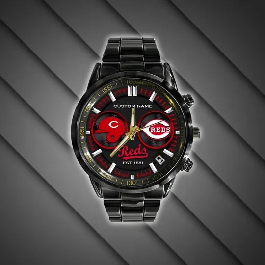 Cincinnatis Team Reds Stainless Steel Watch
