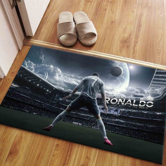 Cristiano Ronaldo Rug, Ronaldo Lover Gift Rug, Man Cave Rug, Runner Wall Hanging