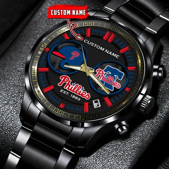 Philadelphias Team Phillies Stainless Steel Watch