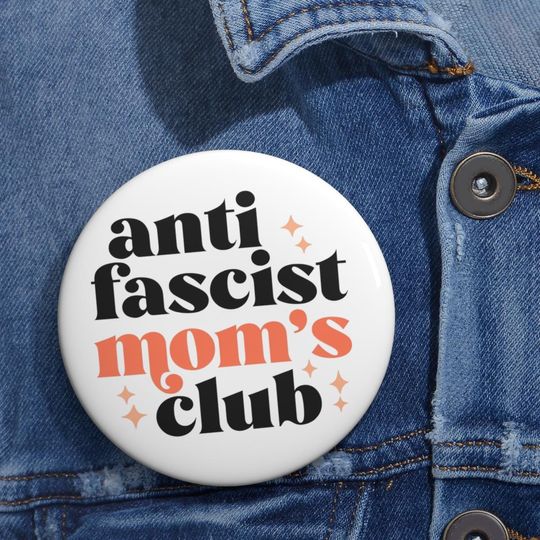 Anti Fascism Pin, Political Activist Badge, Anti Trump Protest Pin, Social Justice Gift,Resist Fascism Button,Upside Down Flag,Mothers Day