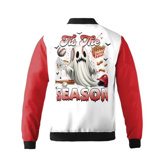 Personalized Halloween Boo Spooky Vibes Bomber Jacket