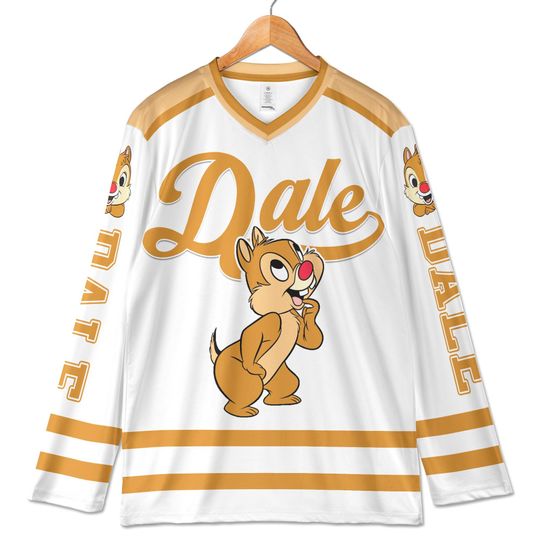 Personalized Dale Hockey Jersey with Disney Chipmunks Design