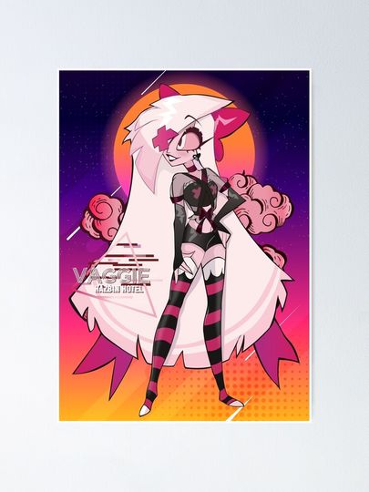 Hazbin Hotel Retro Vaggie Happy Poster