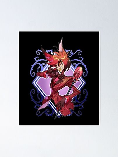 Alastor Hazbin Hotel Poster Wall Art Print for Interior Decor