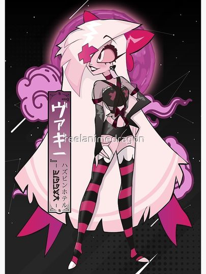 Vaggie Happy - Hazbin Hotel Poster