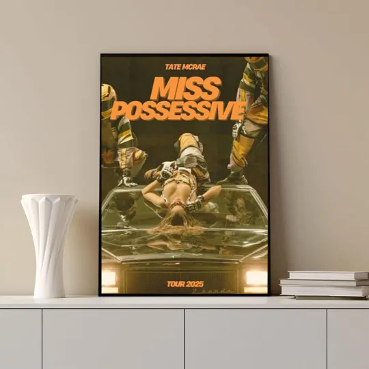 Tate McRae Miss Possessive Tour 2025 Concert Poster Wall Art Print