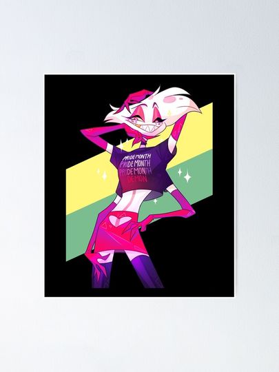 Hazbin Hotel Angel Dust Poster