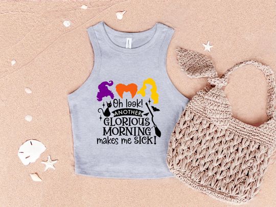 Spooky Season Racerback Tank Top: Funny Witchy Halloween Tee