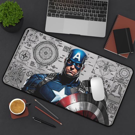 Marvel Captain America Desk Mat, Mouse Pad