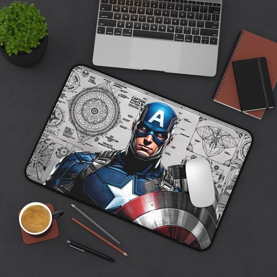 Marvel Captain America Desk Mat, Mouse Pad