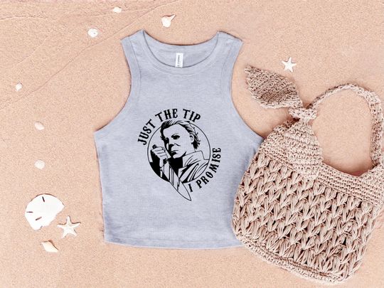 Michael Myers Racerback Tank Top: Funny Halloween Horror Tee