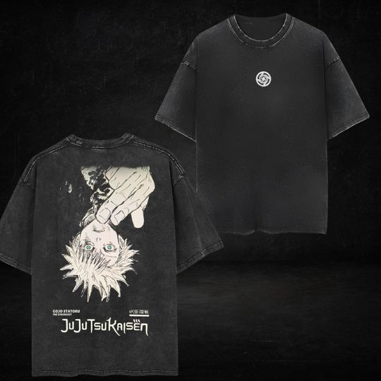 Gojo Satoru Jujutsu Satoru Oversized Tee: Y2K Anime Streetwear