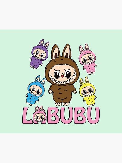 Cute Labubu Throw Blanket, Gift for Kids, Cute Gift