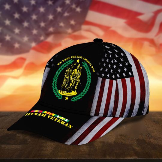 Vietnam War Veteran Hat Proud US Veteran Dad Hat