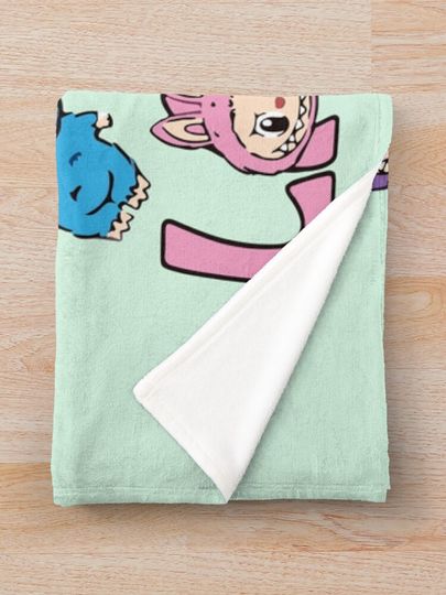Cute Labubu Throw Blanket, Gift for Kids, Cute Gift