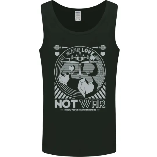 Make Love Not War World Peace Men's Tank Top
