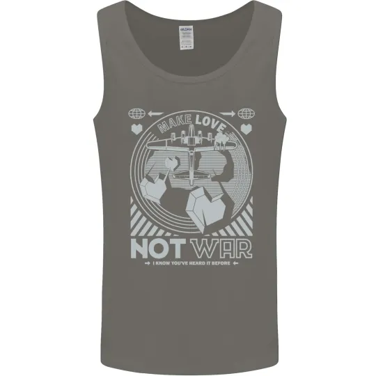Make Love Not War World Peace Men's Tank Top