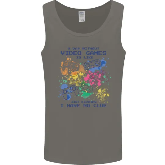 A Day Without Video Games Men's Vest Tank Top