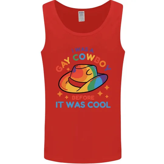 LGBT Gay Pride Cowboy Awareness Day Men's Tank Top