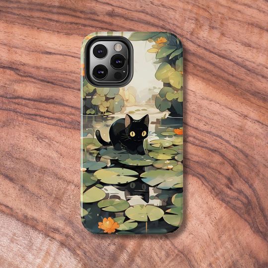 Aesthetic Cat Phone Case for iPhone
