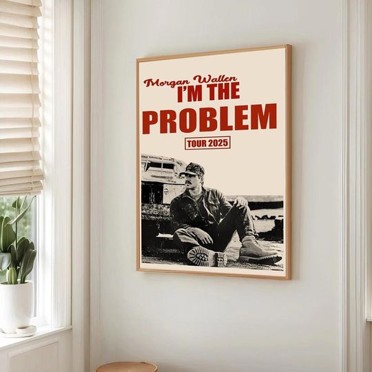 Wallen Western's I'm the Problem Tour 2025 Poster | No Framed