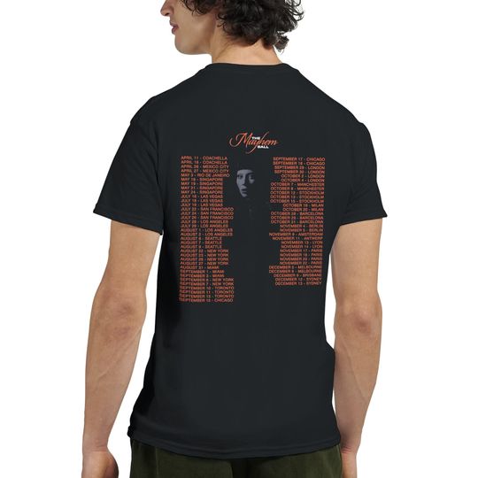 Mayhem Tour Tshirt, 2 sided Design Tee, Ld ga Shirt, Pop Music Lover Shirt